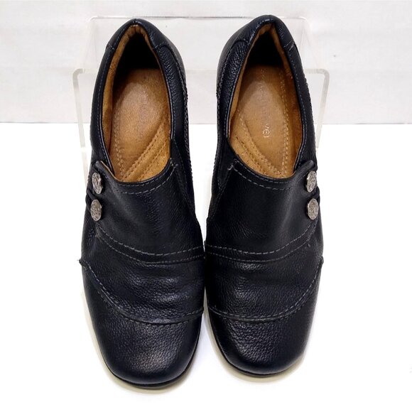 Naturalizer Leather Slip-On Shoes Button Detailing Womens Sz 6.5 Casual Business - Picture 9 of 11